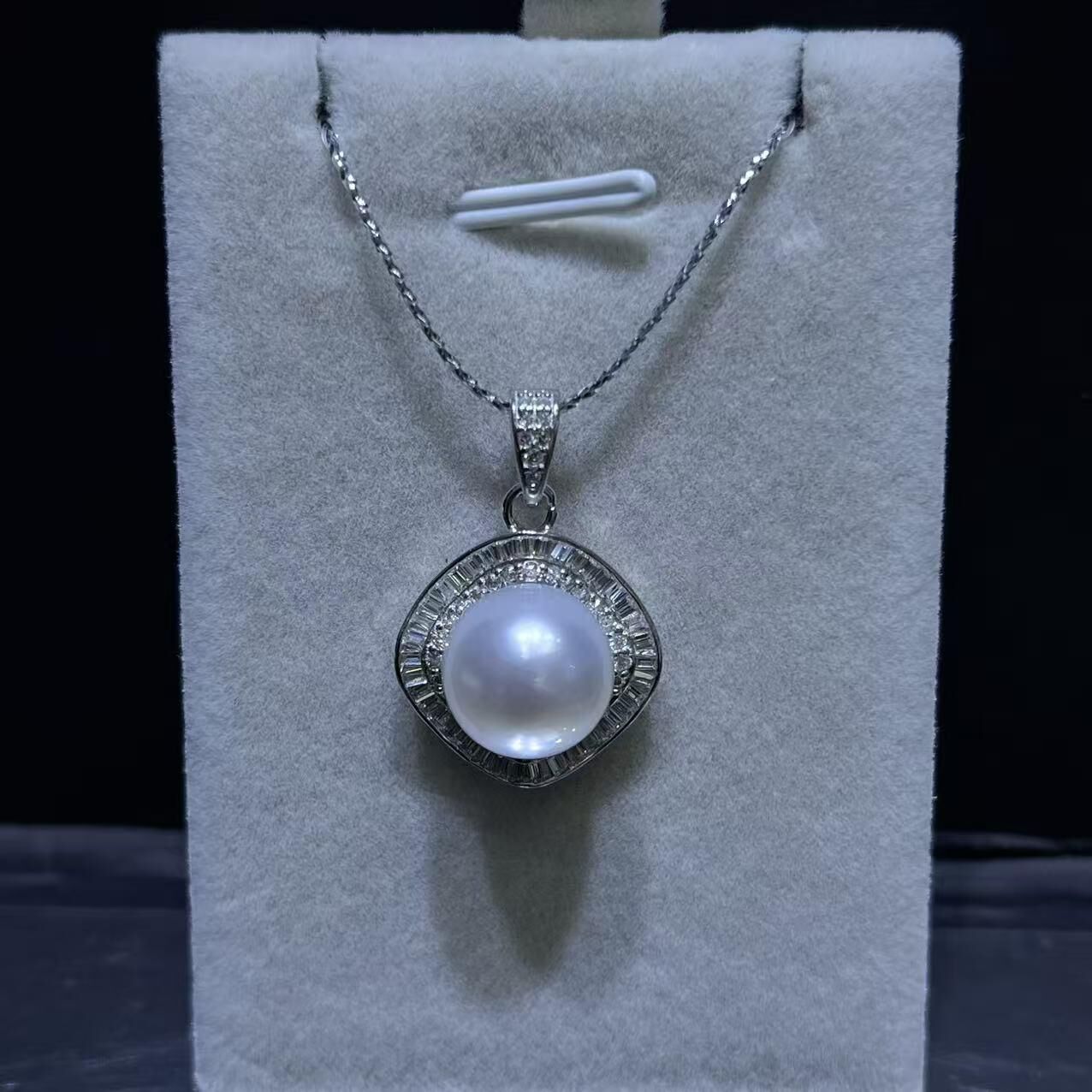 (YA102) 11-12MM天然海水澳白珍珠吊墜 (送S925銀鏈)- #珍珠 #2104PE