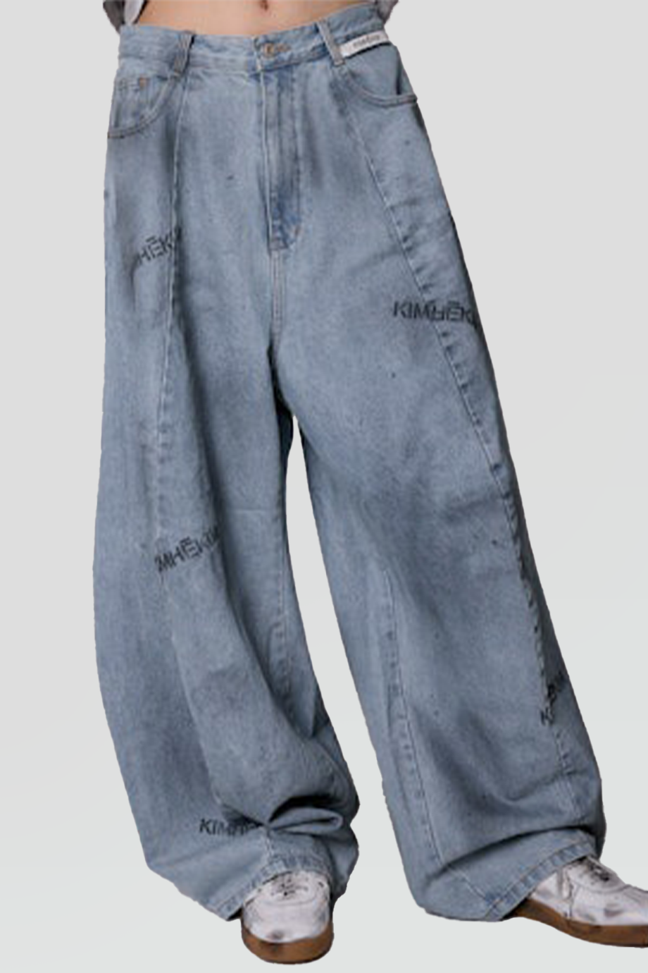 KIMHEKIM｜SPRAY 噴染效果寬版氣球褲