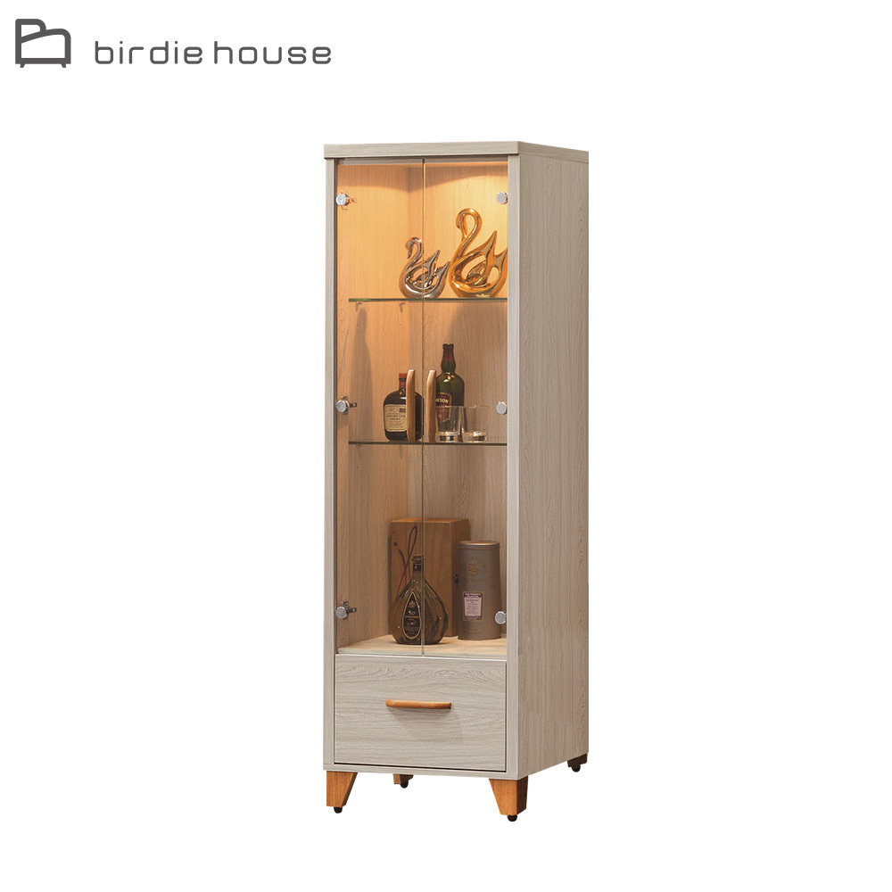 柏蒂家居-樂里2尺二門一抽展示櫃/收納置物櫃