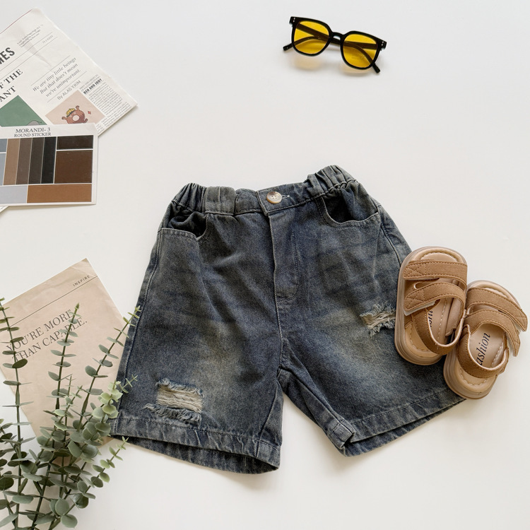 街頭風牛仔短褲