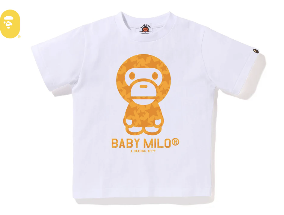 【BAPE童裝】0418 發售 STA ALLOVER BABY MILO TEE