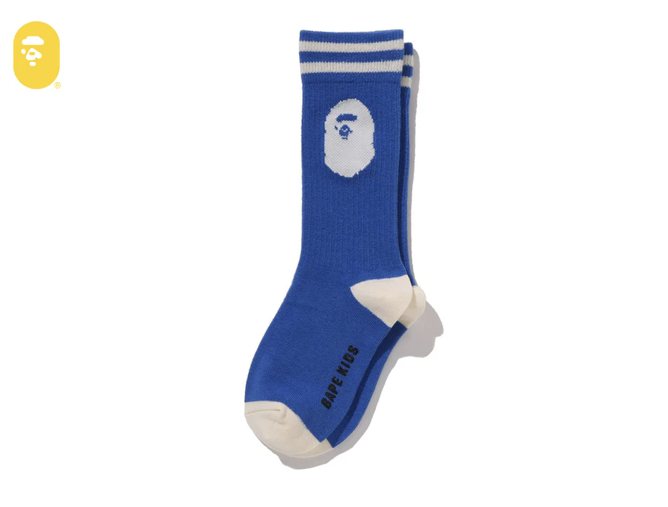 【BAPE兒童配件】0418 發售 APE HEAD RIB SOCKS