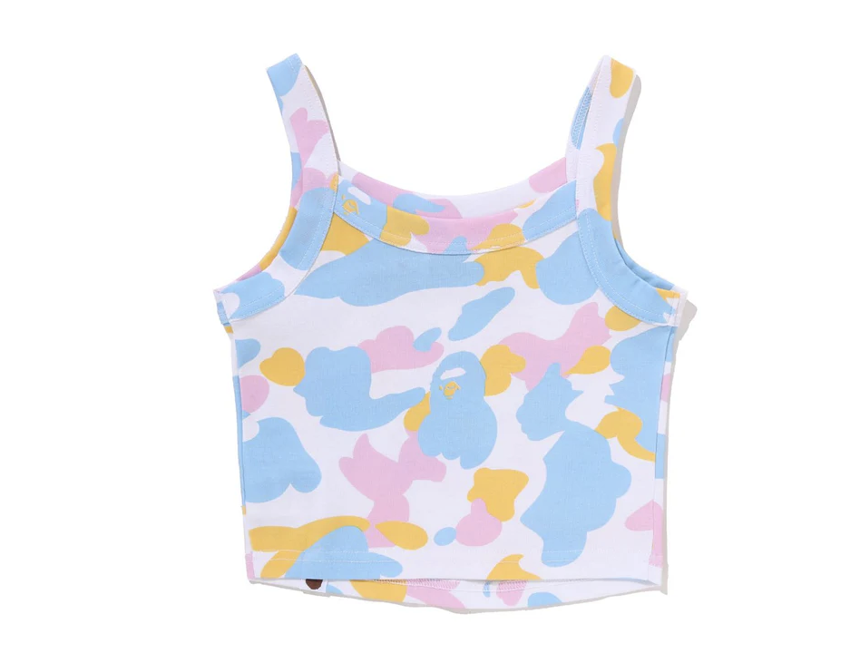 【BAPE女生】0418 發售 NEW MULTI CAMO CROPPED RIB TANK TOP