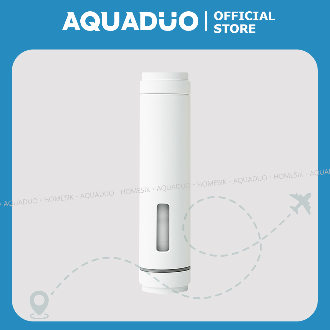 Travel Stick Showerhead - White (with 1 Sediment Filter & 1 Vitamin Filter) TRA-WH