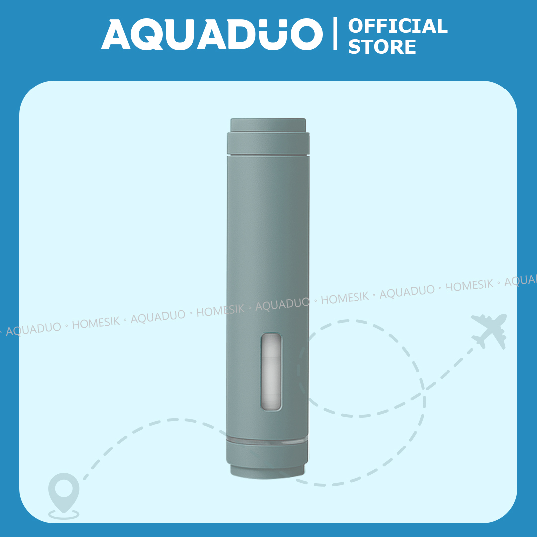 Travel Stick Showerhead - Hawaiian Blue (with 1 Sediment Filter & 1 Vitamin Filter) TRA-HAB