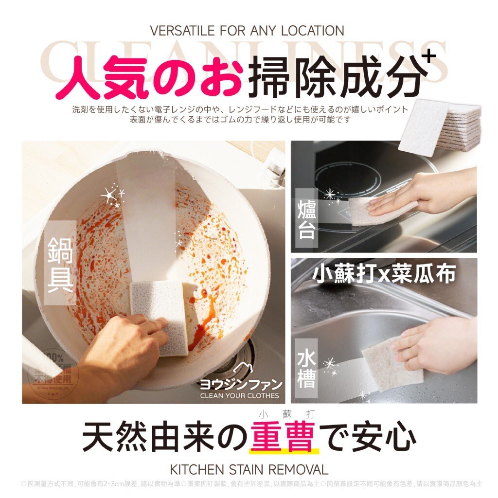 WSBB11204  ヨウジンファン®小蘇打去污魔力百潔布24入（現貨）