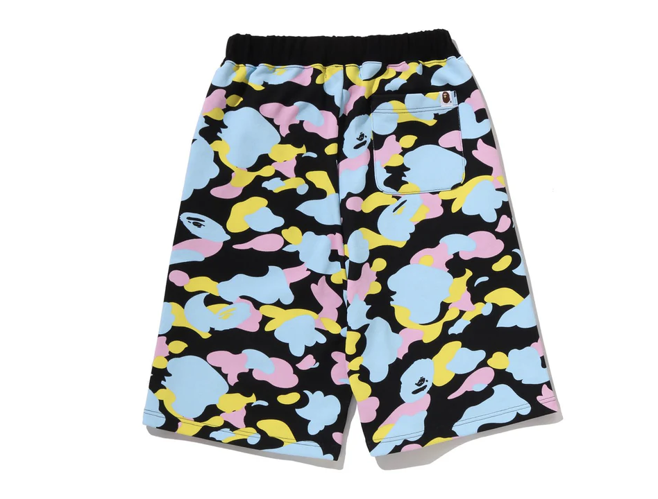 【BAPE女生】0418 發售 棉褲 NEW MULTI CAMO SWEAT SHORTS