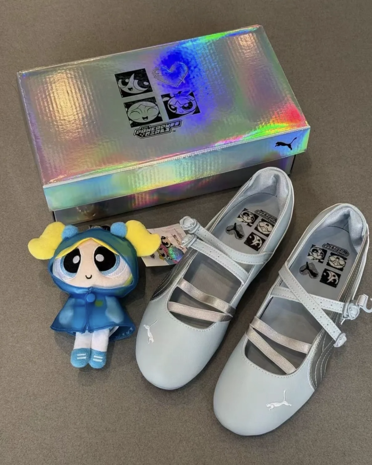 PUMA x Powerpuff Girls Speedcat Ballet "Bubble" 寶寶藍銀 飛天小女警 聯名 泡泡 瑪莉珍鞋 女鞋