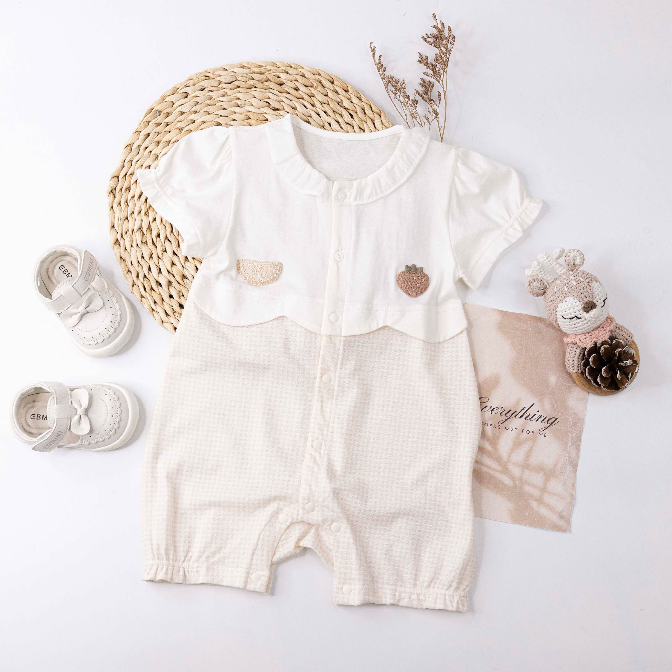 純淨系列 可愛編織水果連身衣 (T6017)