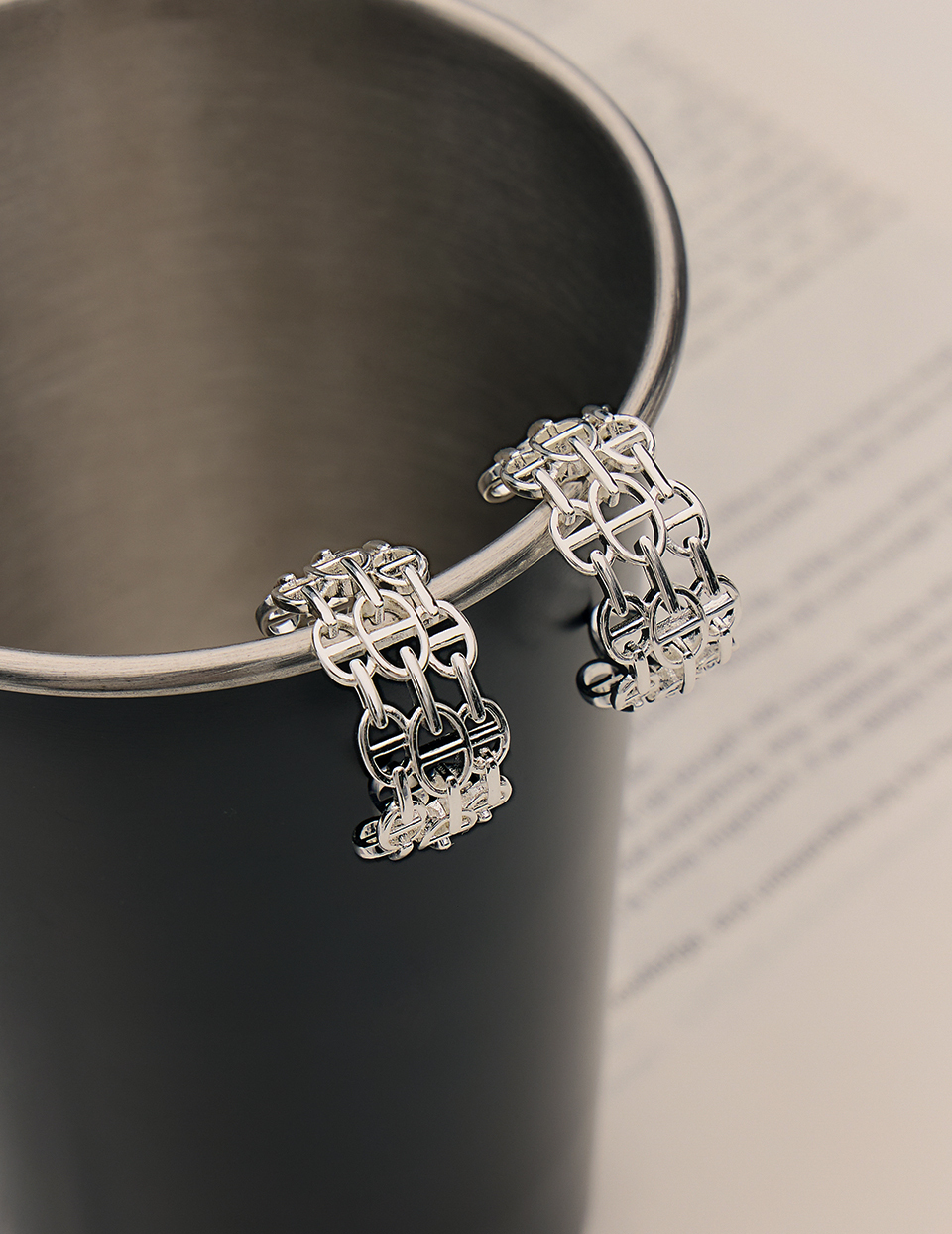 經典C形小豬鼻，針式耳環