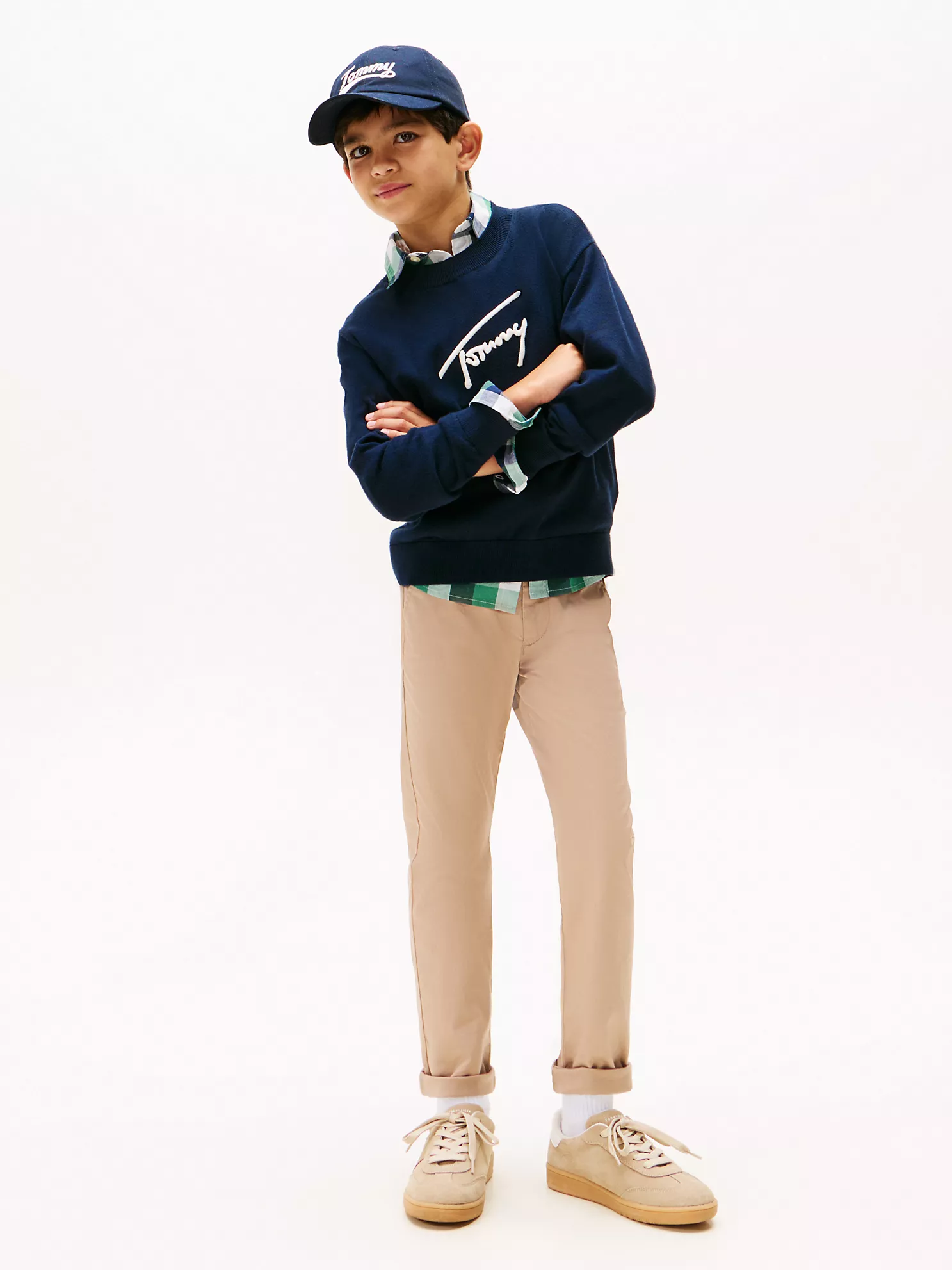 【預購】TOMMY HILFIGER H041705 兒童 1985 斜紋棉布長褲