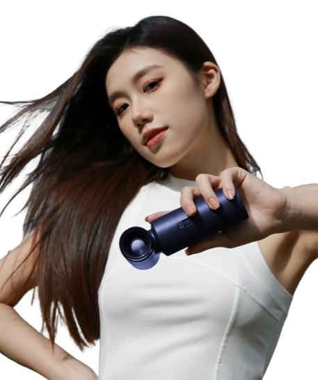 (2026春季限時優惠)FS15 渦輪手持小風扇 - 藍色 | 超大風夏日消暑神器 | 4500mah 長續航