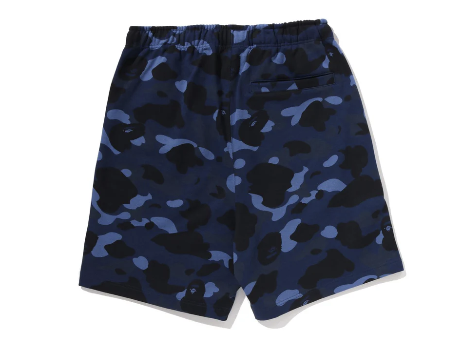 【BAPE男生】0418 發售 寬版棉褲COLOR CAMO METAL APE HEAD RELAXED FIT SWEAT SHORTS
