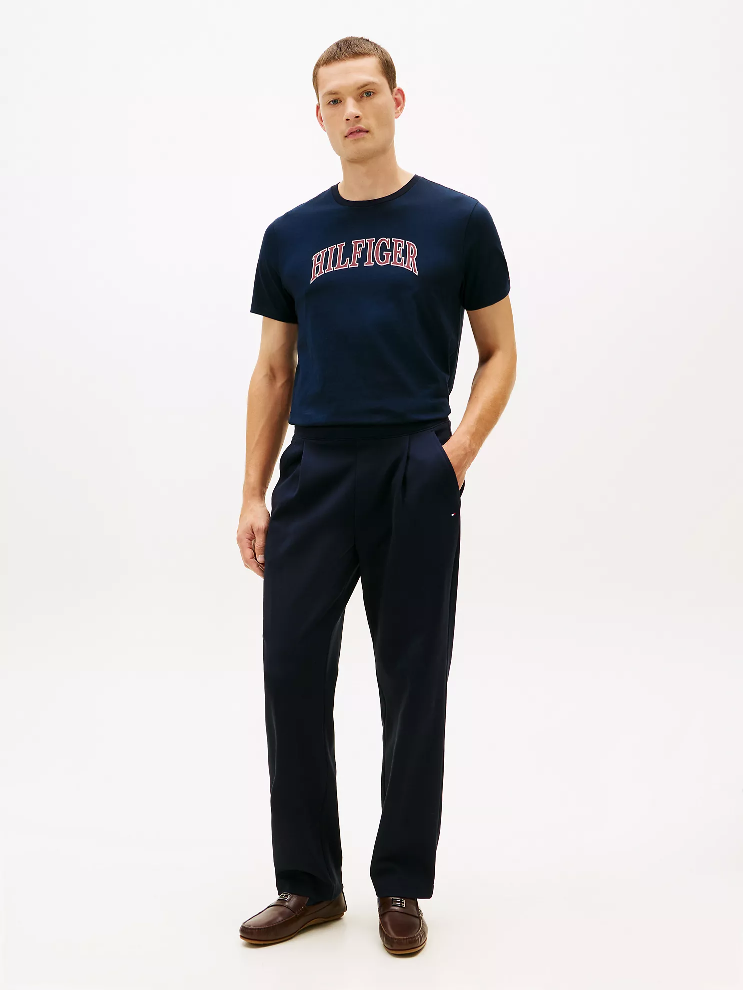 【預購】TOMMY HILFIGER H041708 男裝短袖拱形 Logo T 恤