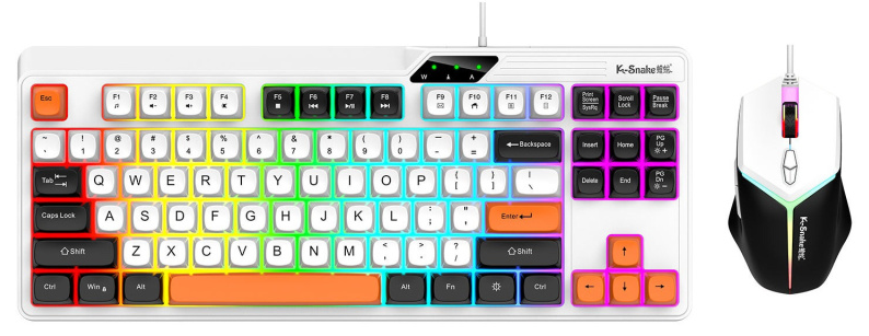 (2026春季限時優惠)K-Snake 電競滑鼠及鍵盤組合 KM870