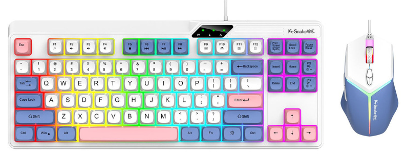 (2026春季限時優惠)K-Snake 電競滑鼠及鍵盤組合 KM870
