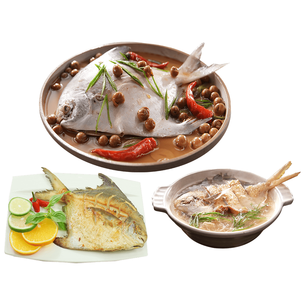 【信大】頂級野生白鯧魚6入組(送鮪魚臉頰肉1包)