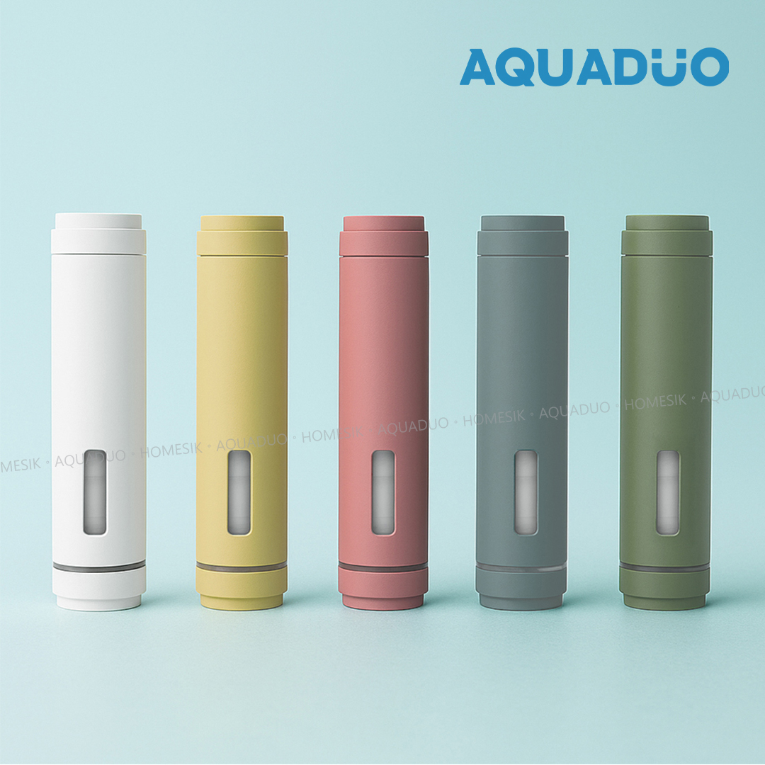 橄欖綠 旅行用雙層過濾花灑棒 (連除雜質及維他命濾芯) TRA-OLIVE