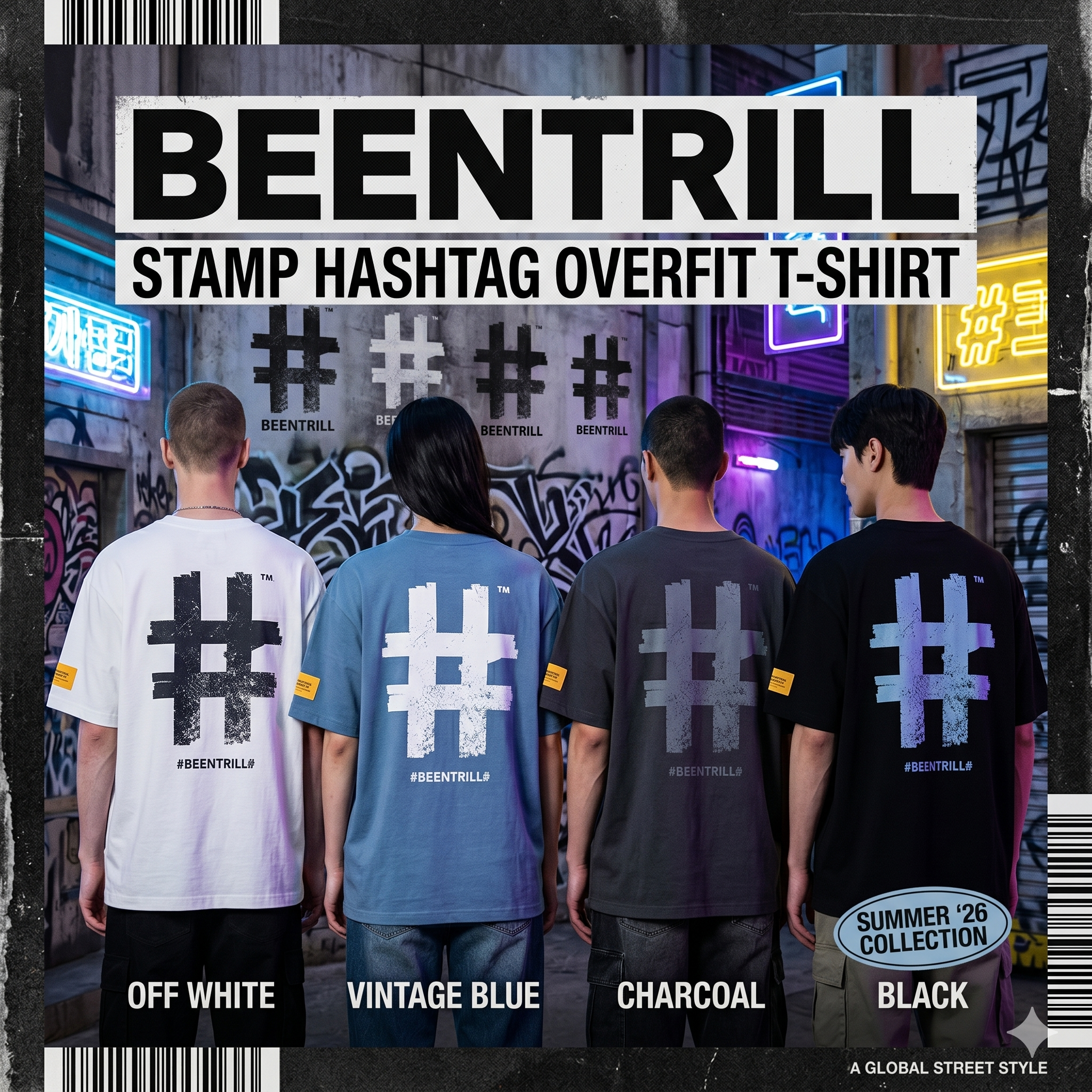 【直播】BEENTRILL LX0415604 印章LOGO短袖上衣 (BA262TS005)