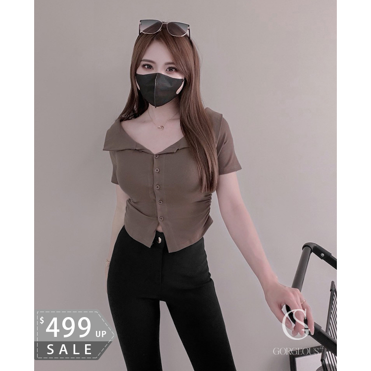 G2018 「萊卡SS苗條上衣」