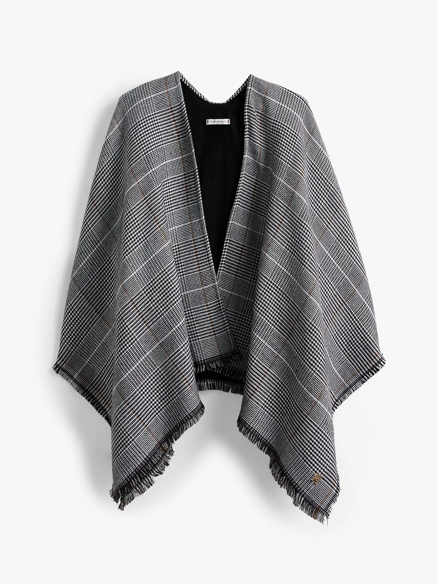 【預購】TOMMY HILFIGER H041716 格紋千鳥格斗篷