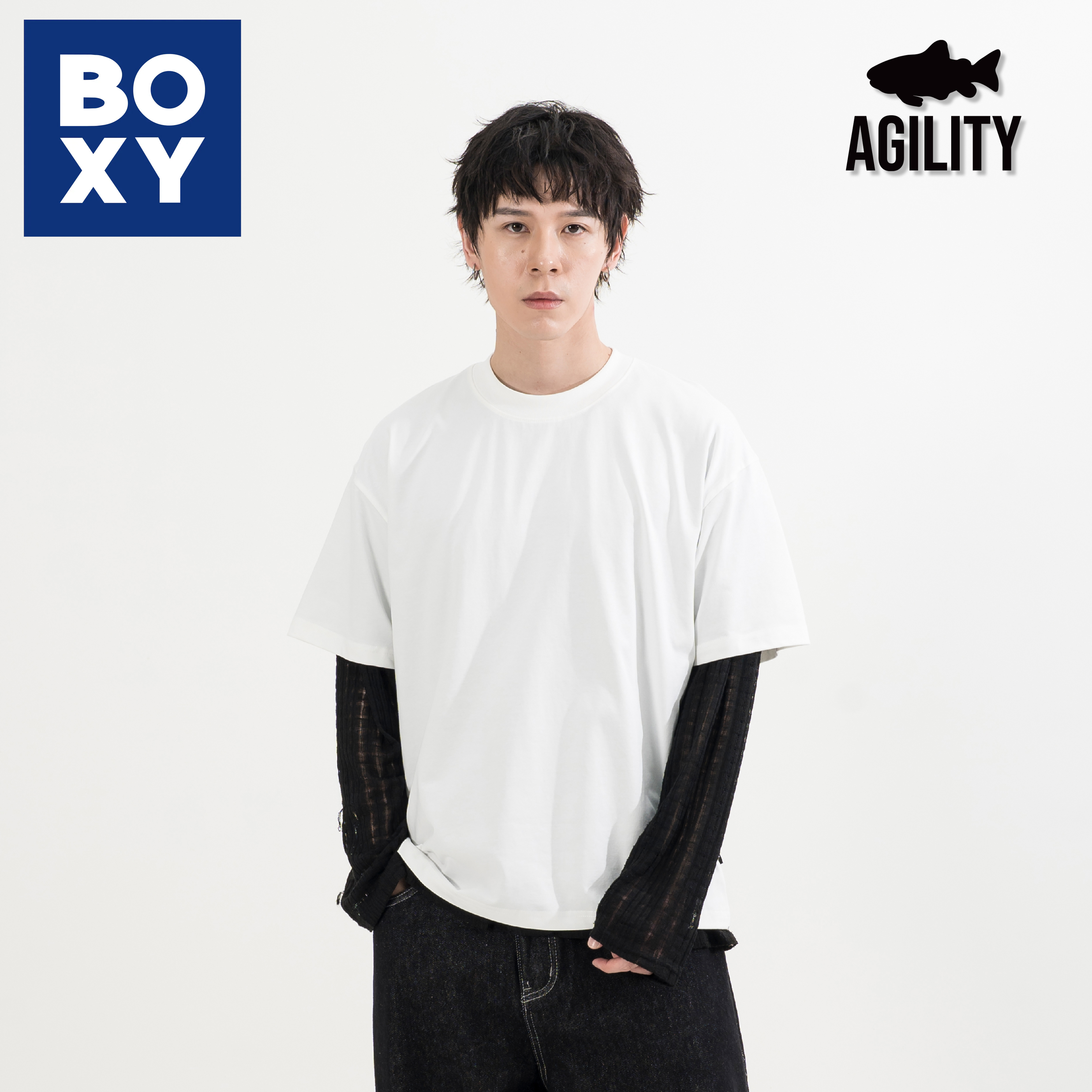 AGILITY Sorona® Boxy Tee 抗菌涼感 寬短版 短袖Tee [SR0-BT]