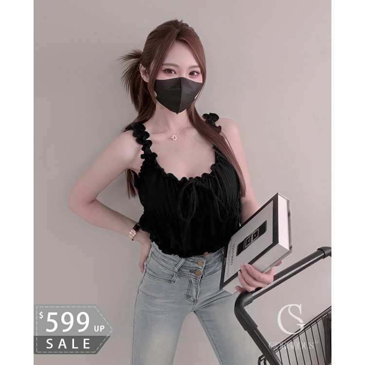 A150 「韓式設計花邊背心🌼」