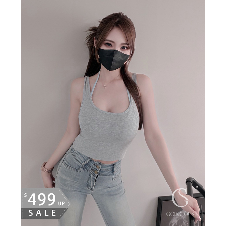 A146 「莫代爾比基尼1+1假兩件背心」