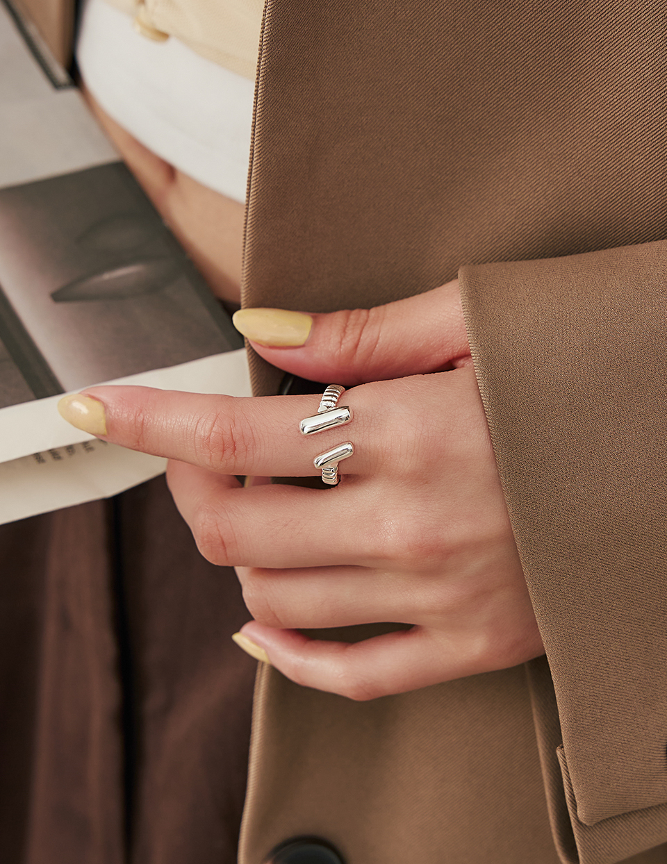 立體螺紋可調式戒指