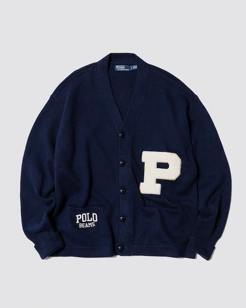 【POLO BEAMS】0418 發售LS V-NECK VARSITY CARDIGAN
