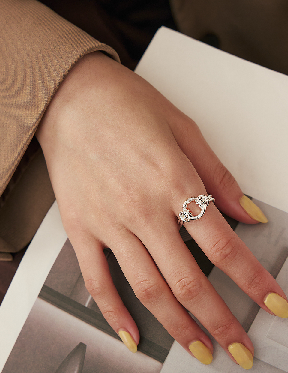 圓環編織可調式戒指