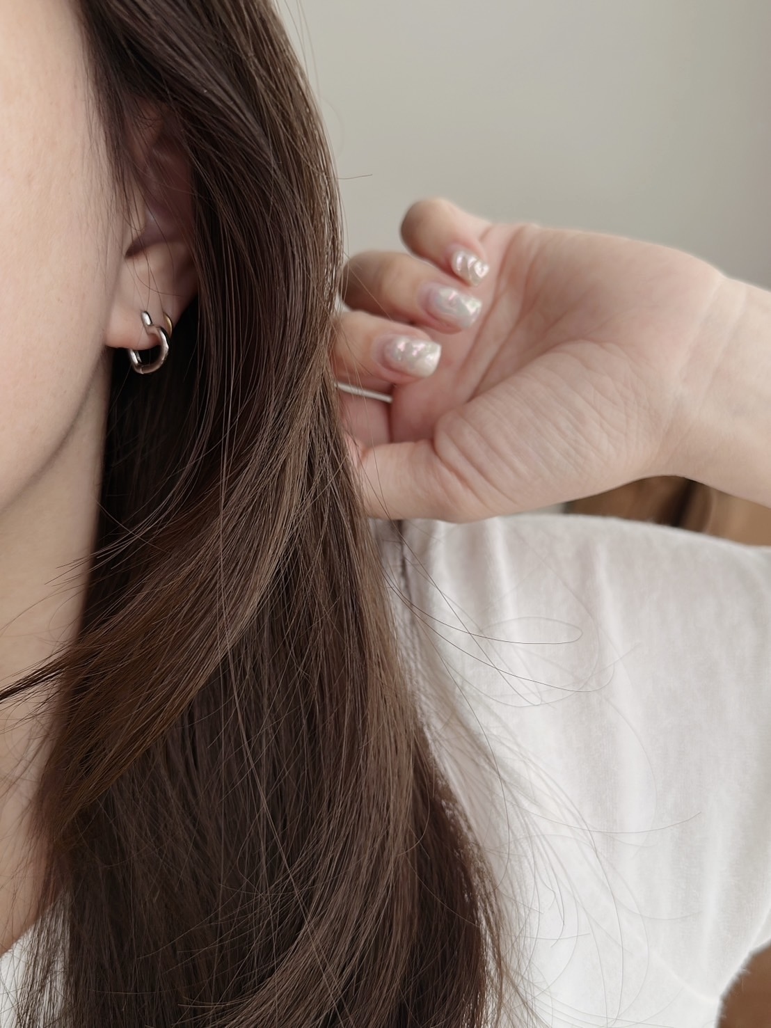 S925 grace heart pierce