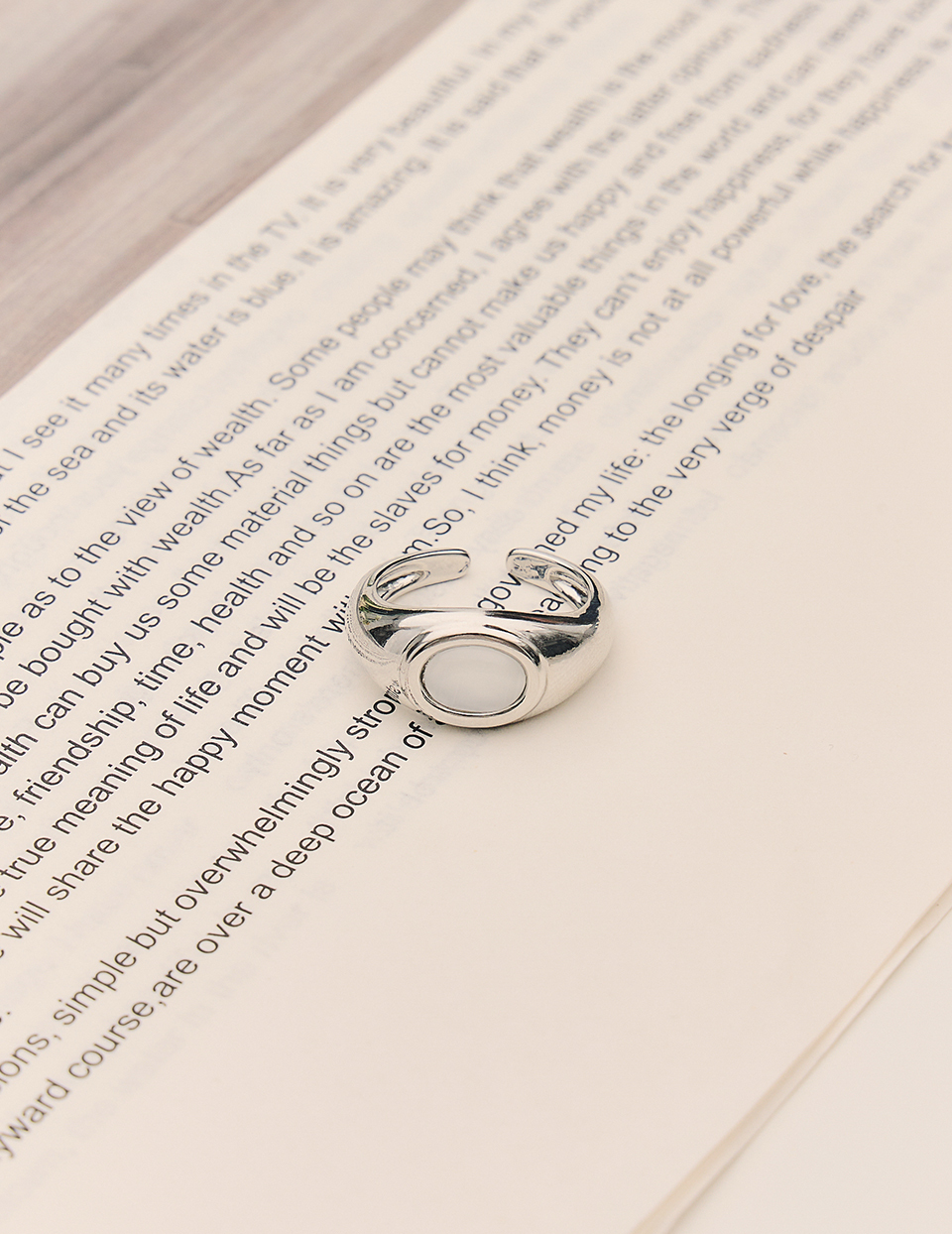 月光貓眼石戒指