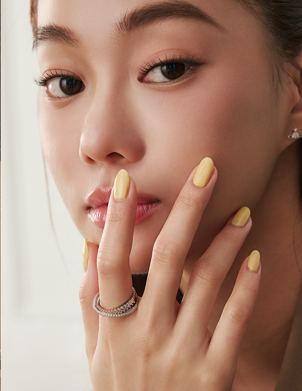 雙層交叉排鑽可調式戒指