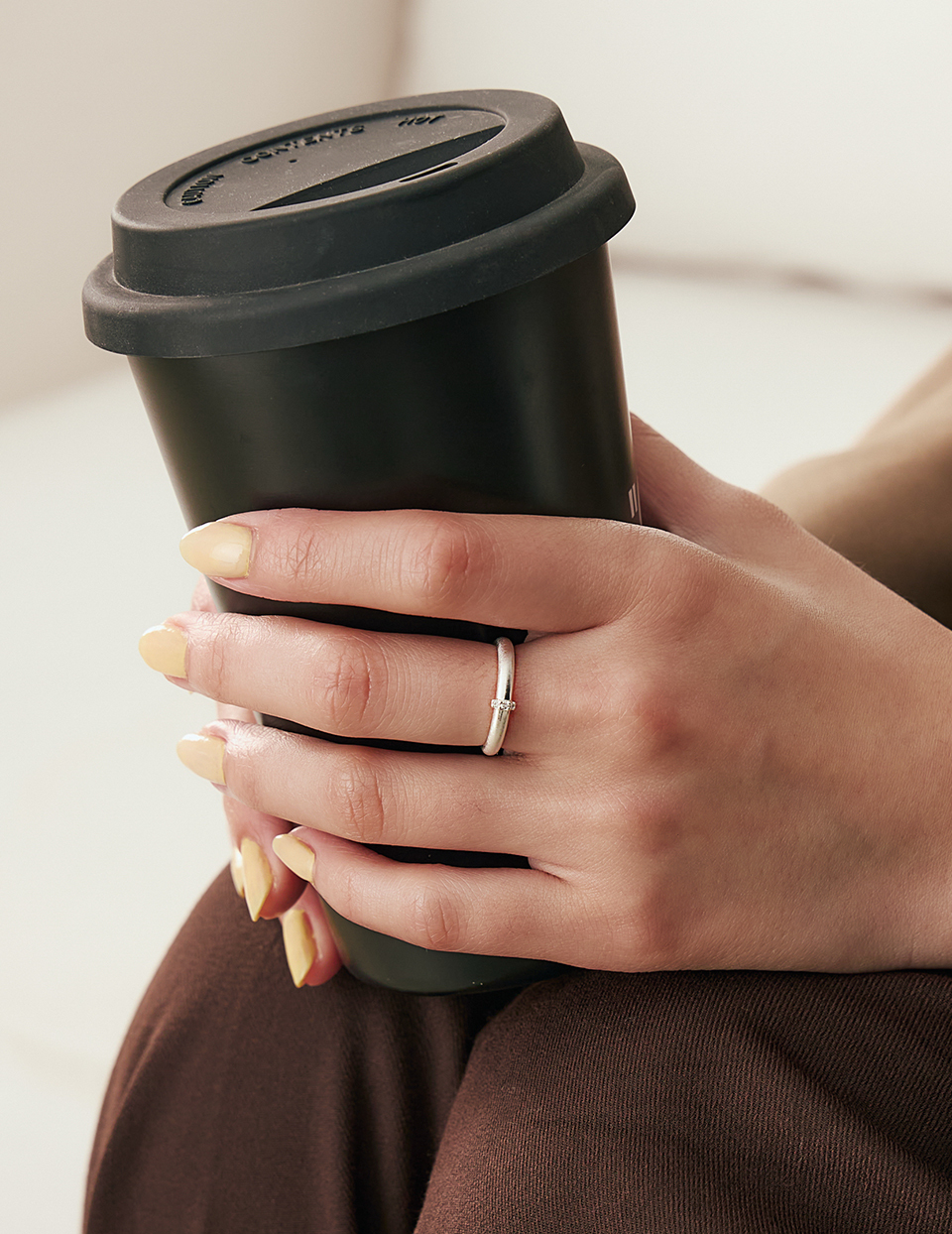 經典單鑽可調式戒指