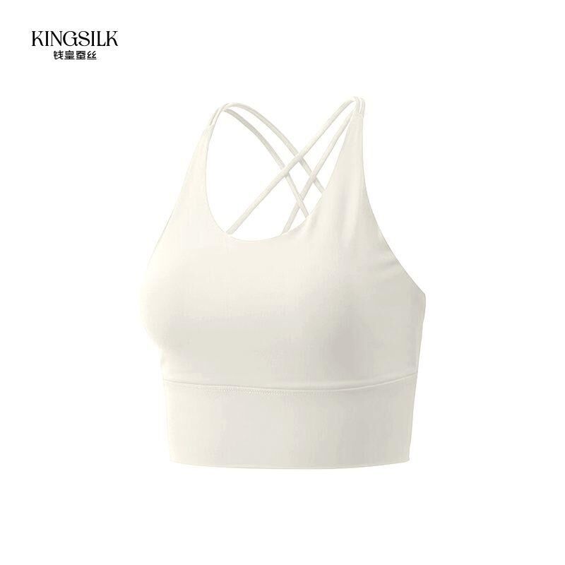 (C) 蠶絲親膚無痕運動背心-Max40 (典雅黑/星空藍/米杏)- 錢皇 #2204QW