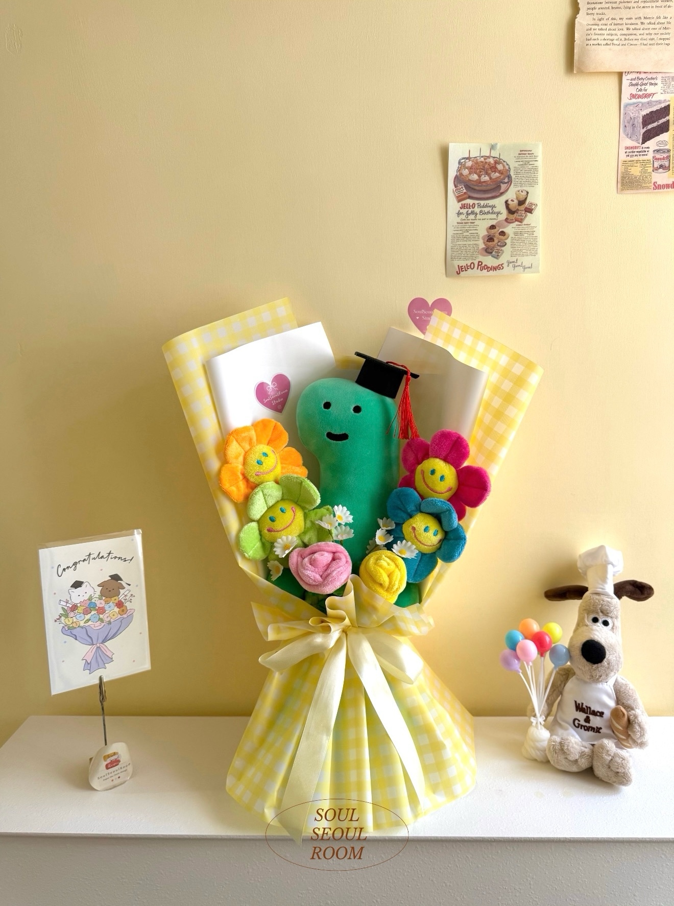 joguman-brachio-large-plush-doll-flower-bouquet-小恐龍大公仔花束-1