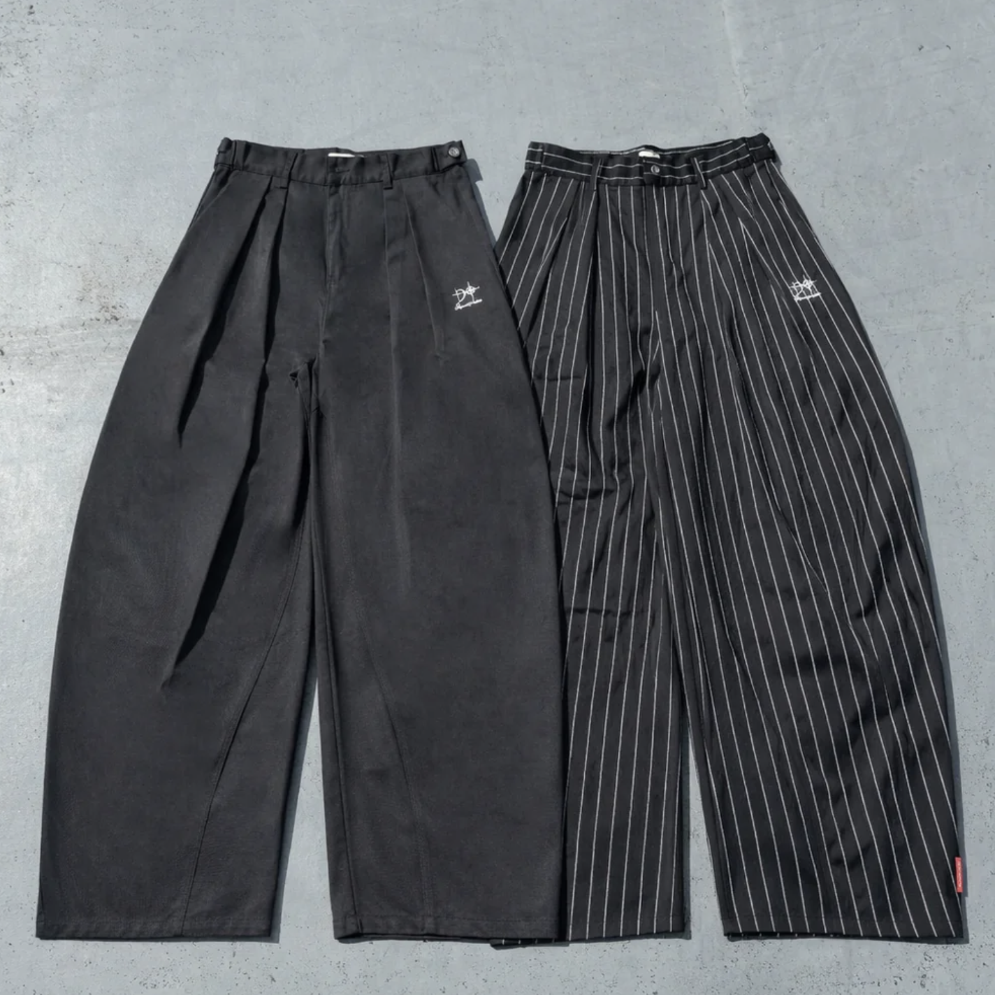 【9090】0418發售寬鬆折疊卡其褲