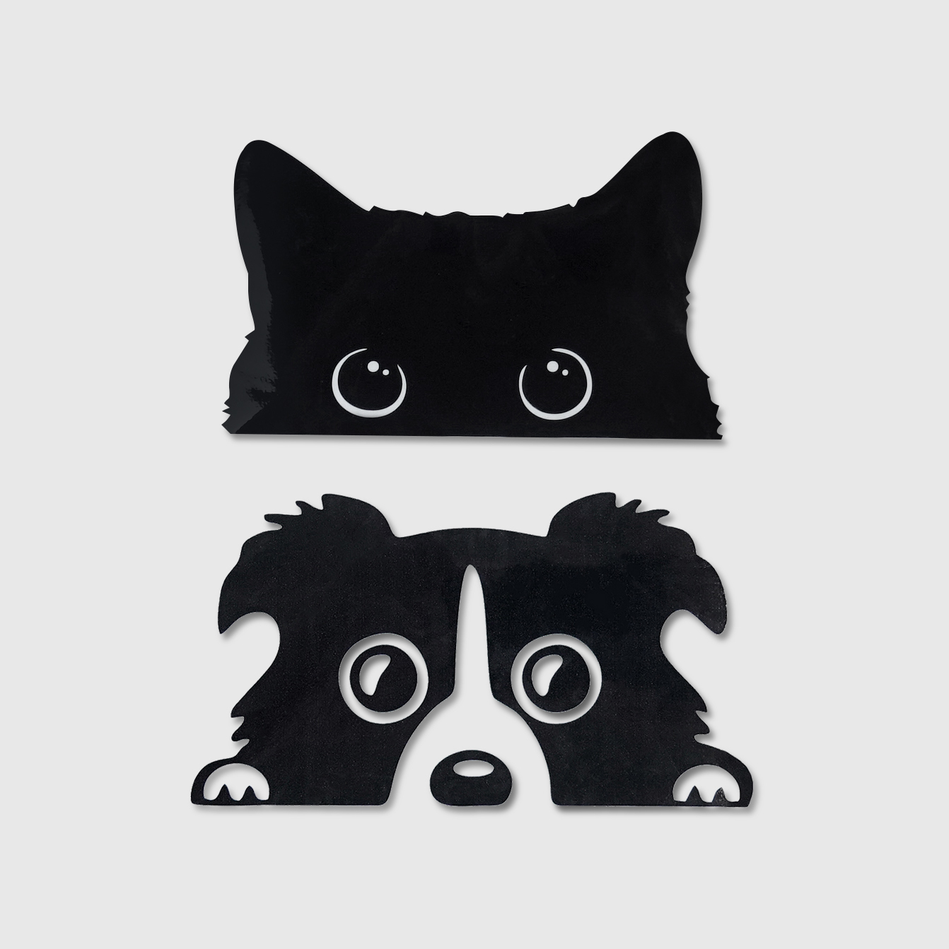 創意車貼系列【探頭貓咪車身潮貼】