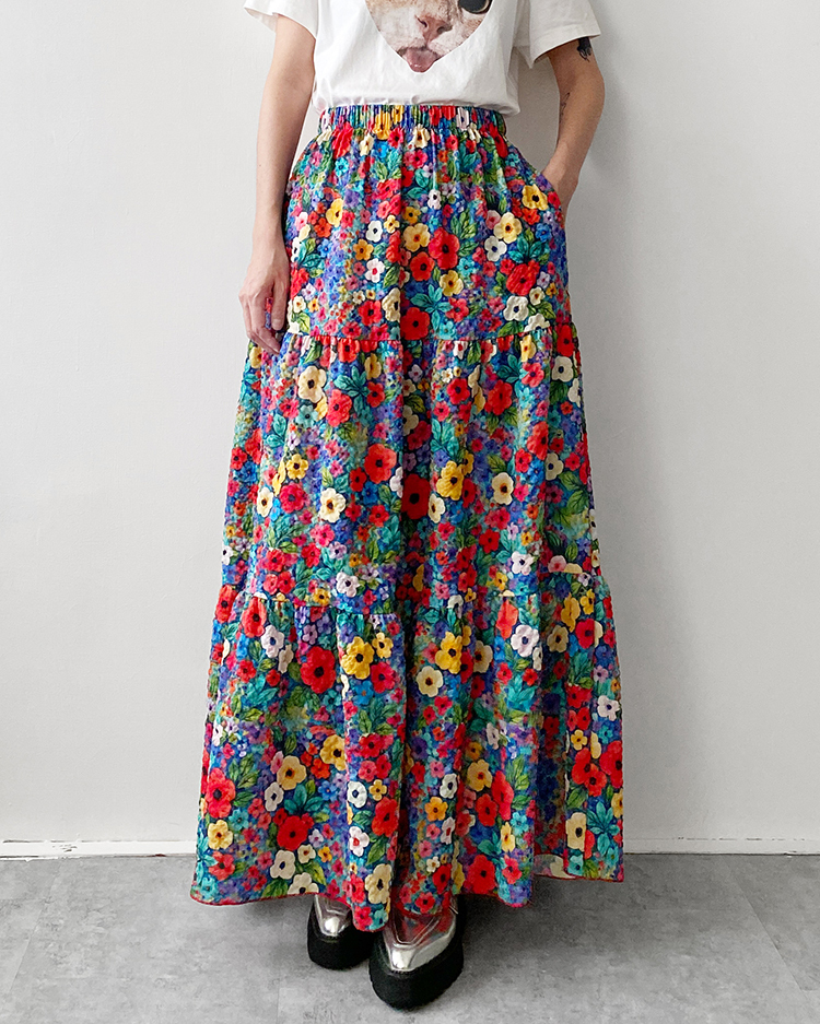 MKS-2895 莫內的花長裙