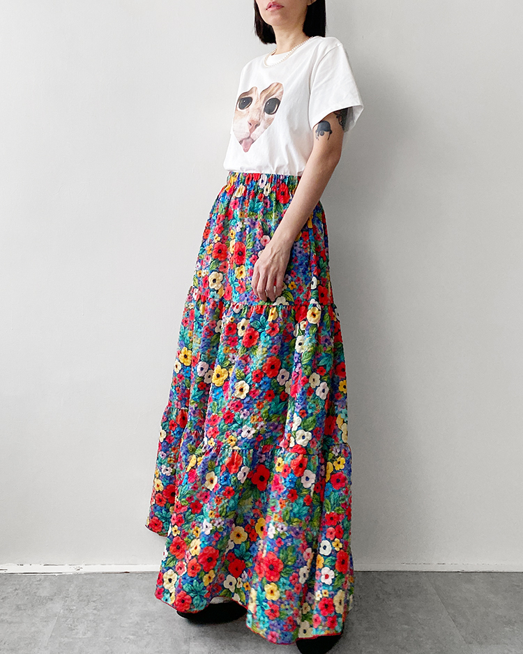 MKS-2895 莫內的花長裙