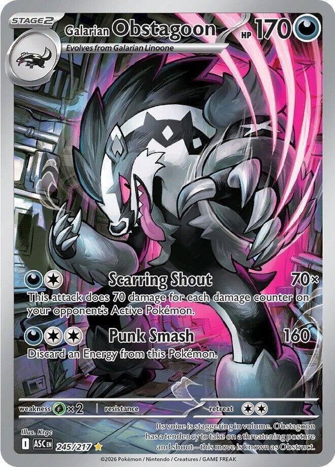 【ASCEN 245/217 -】Galarian Obstagoon #245 Pokemon Ascended Heroes