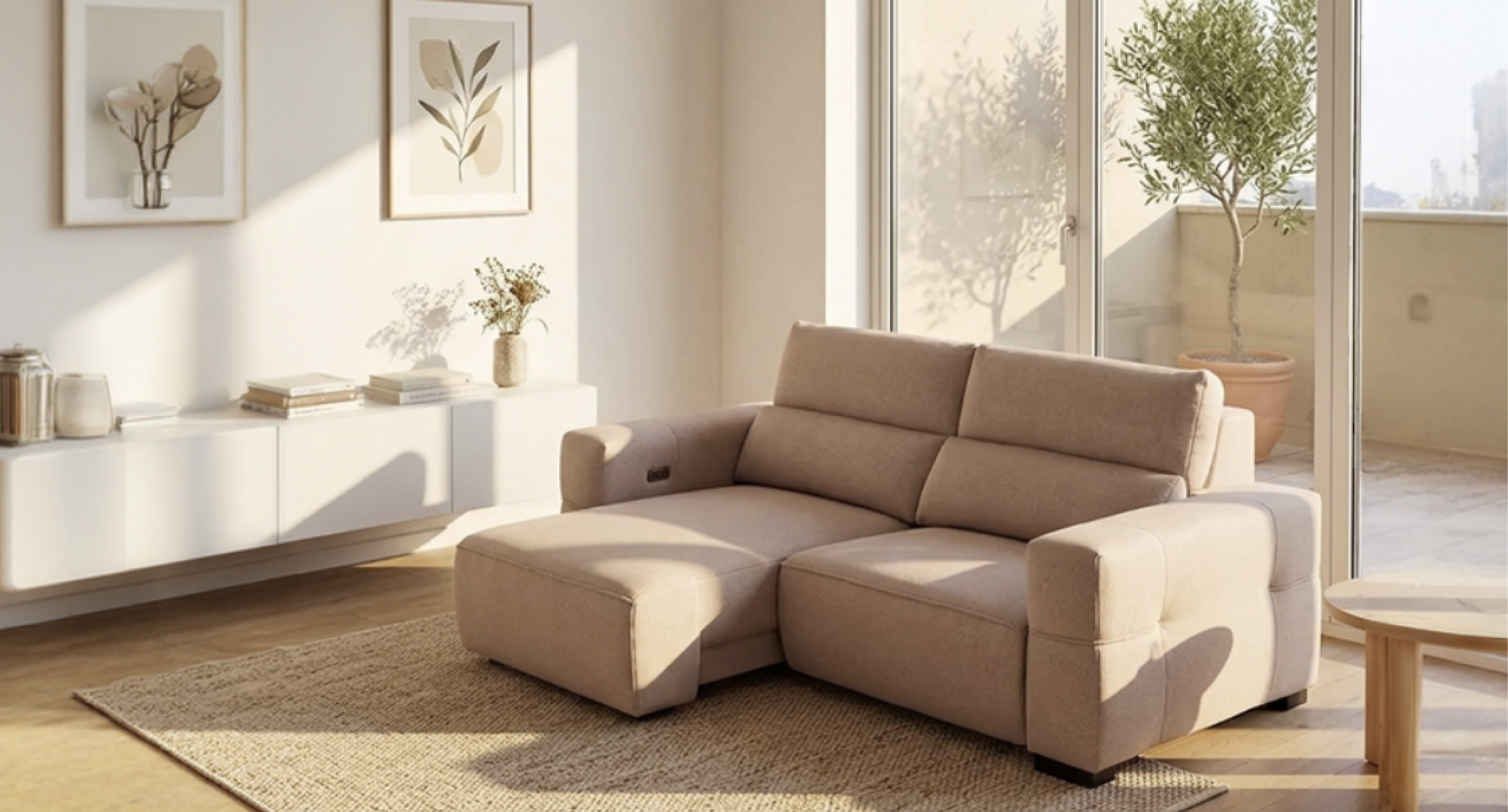 寵物友善家庭客廳佈置建議：橙家居防貓抓布沙發打造和諧共處空間