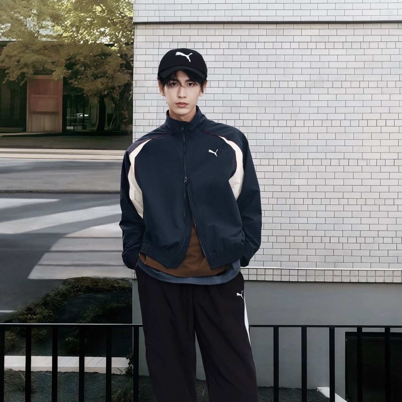 PUMA HERITAGE FOOTBALL COLORBLOCK JACKET 海軍藍 撞色 外套 張凌赫同款 636279-14