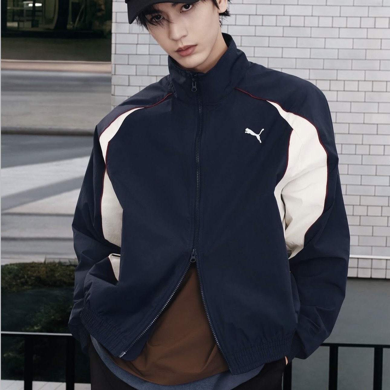 PUMA HERITAGE FOOTBALL COLORBLOCK JACKET 海軍藍 撞色 外套 張凌赫同款 636279-14