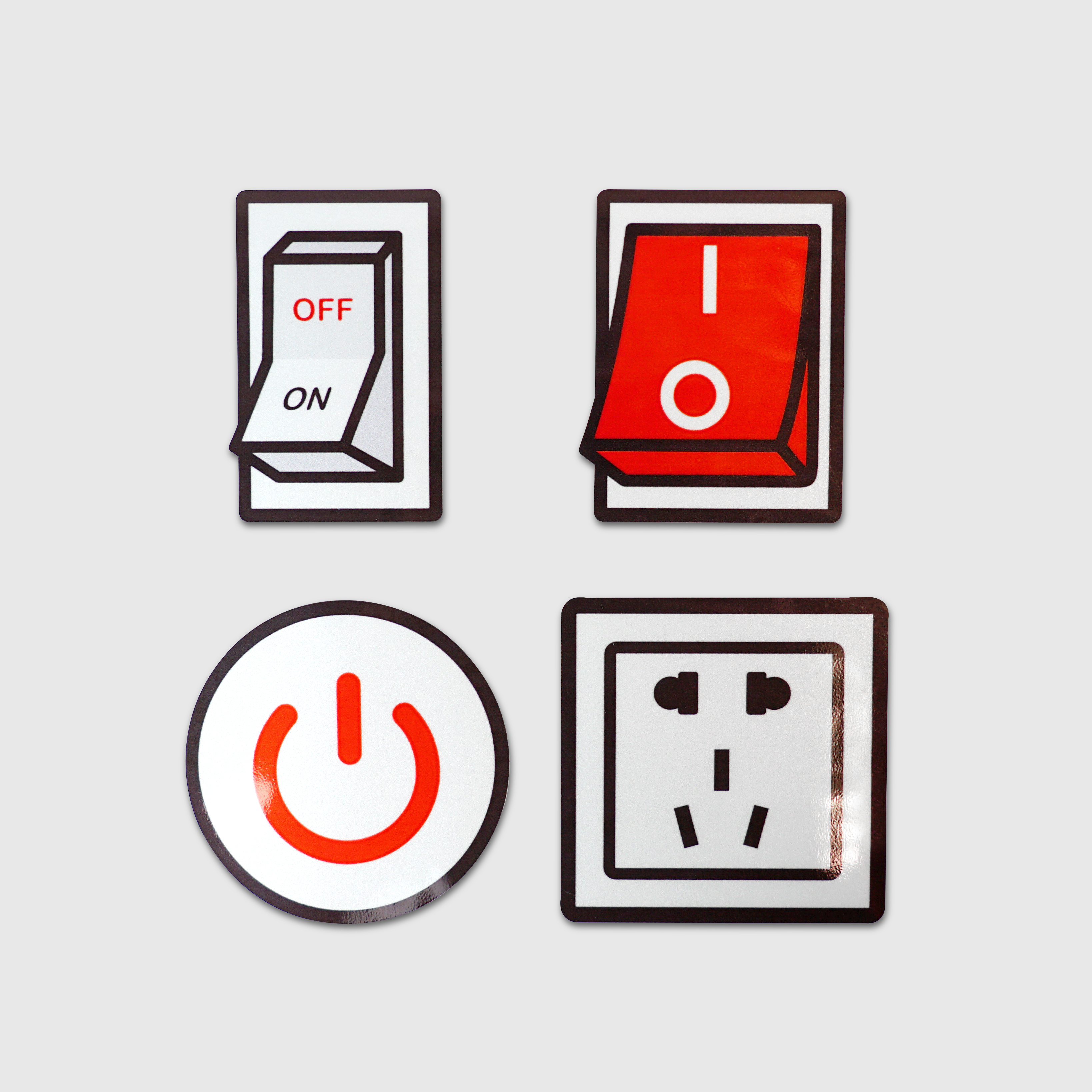 創意車貼系列【開關插座車身潮貼】