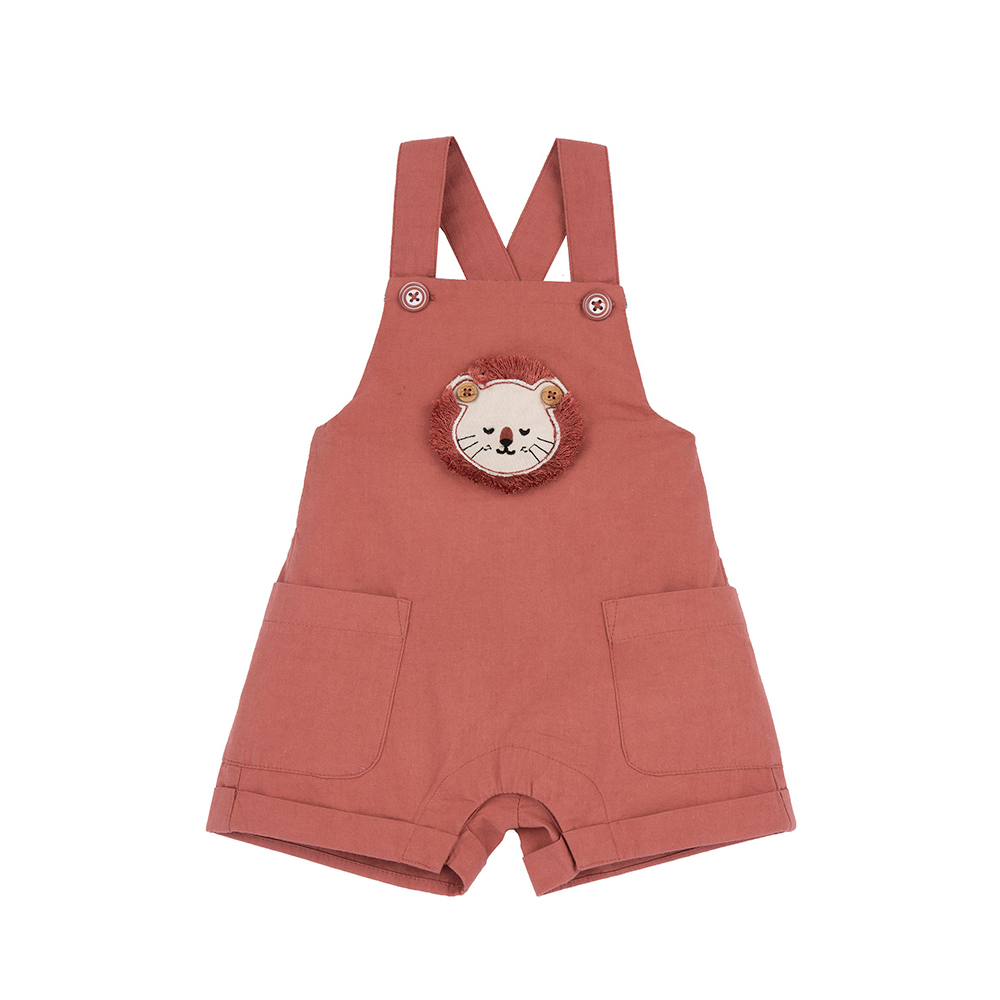 南非探險-立體獅子吊帶短褲