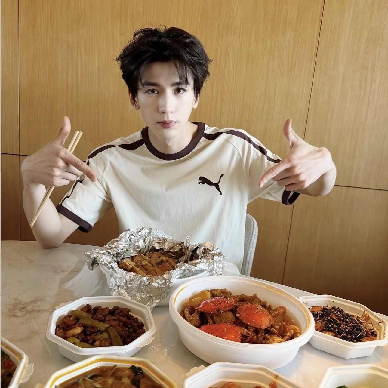 PUMA T7 奶茶 咖 圓領 戶外 運動 短袖 上衣 張凌赫同款 639191-87