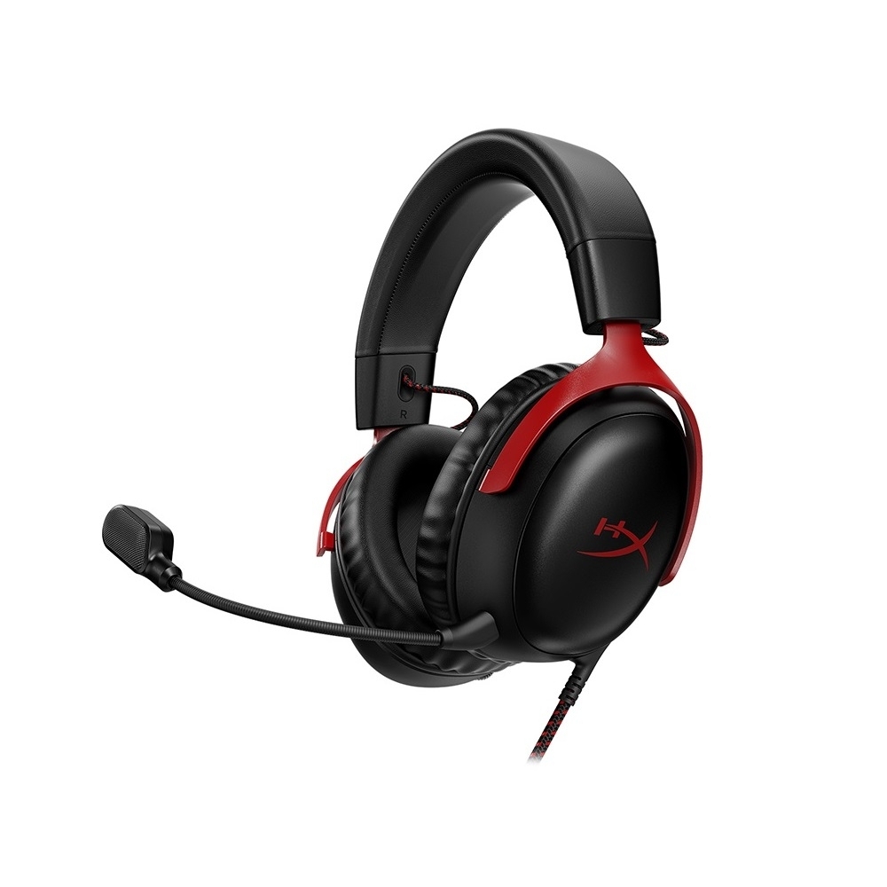 HyperX Cloud III 有線電競耳機 黑紅色 (727A9AA)