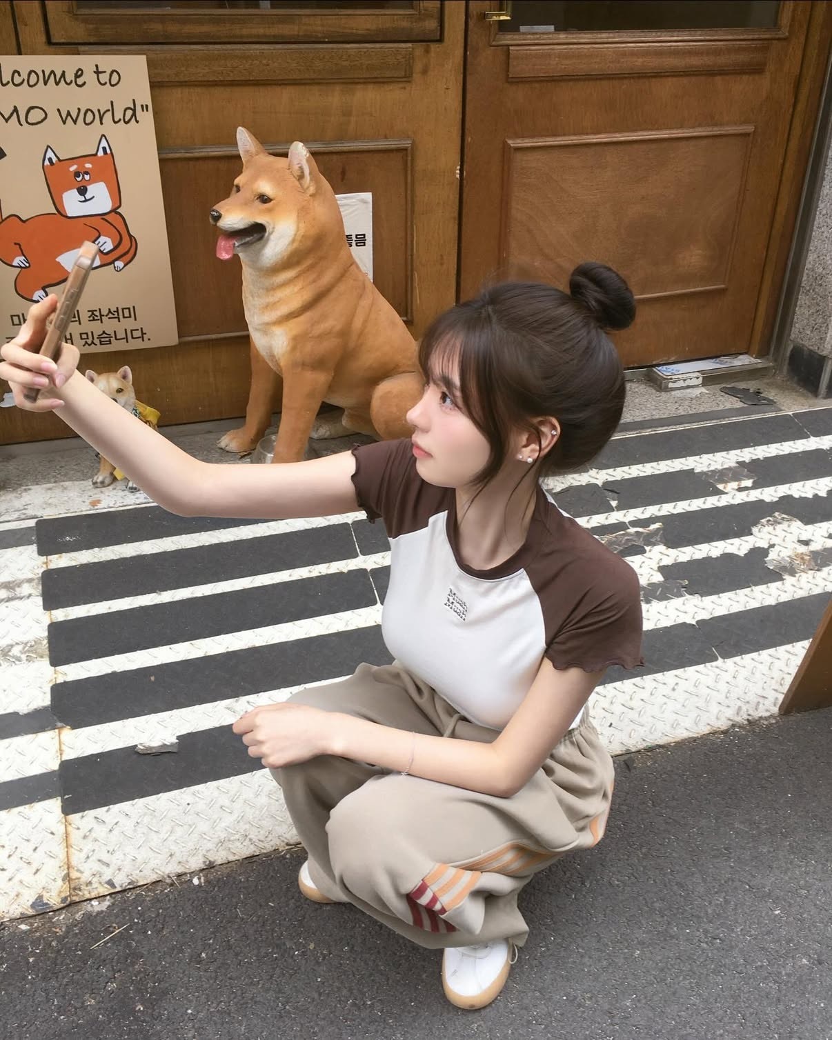 【優惠預訂】韓國MUAH MUAH FRILL COTTON MODAL HALF T-SHIRT（3色）